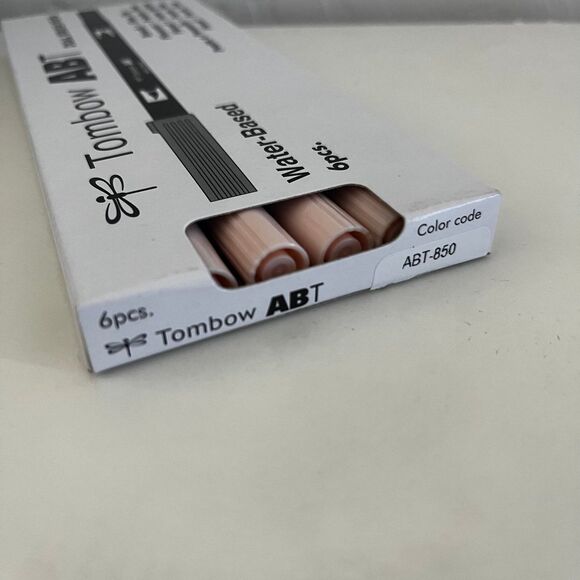 Tombow Marker/Highlighter Dual Brush Pen Water-based Tombow Pack of 6 ABT-850 - Picture 4 of 6